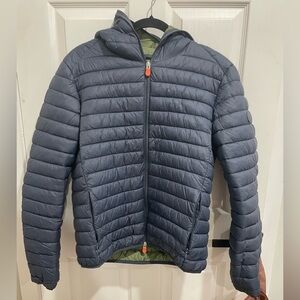 Blue hooded save the duck size medium